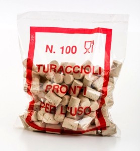 Korek naturalny fi 26/40 mm lity - 100 szt. - pierwsza klasa