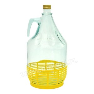 Gąsior Dama 5l w koszyku plastikowym z zakrętką