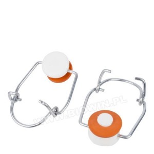 Mechaniczny kapsel z drutu do butelek.