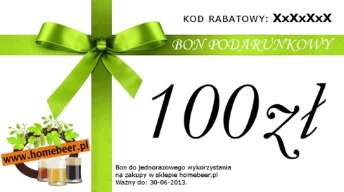 Bon podarunkowy - wartość 100zł
