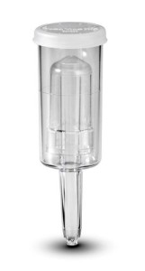 Rurka fermentacyjna plastikowa z ruchomym tłokiem i przykrywką