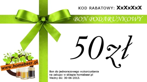 Bon podarunkowy - wartość 50zł