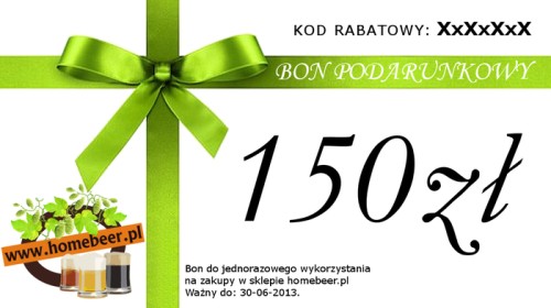 Bon podarunkowy - wartość 150zł